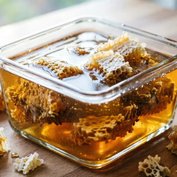 عسل گشنیز با موم صددرصد طبیعی 